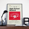 High School Musical Mid-Century Modern Inspired Print - Poster | Canvas Wall Art Print