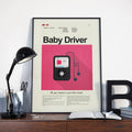Baby Driver Mid-Century Modern Inspired Print - Poster | Canvas Wall Art Print