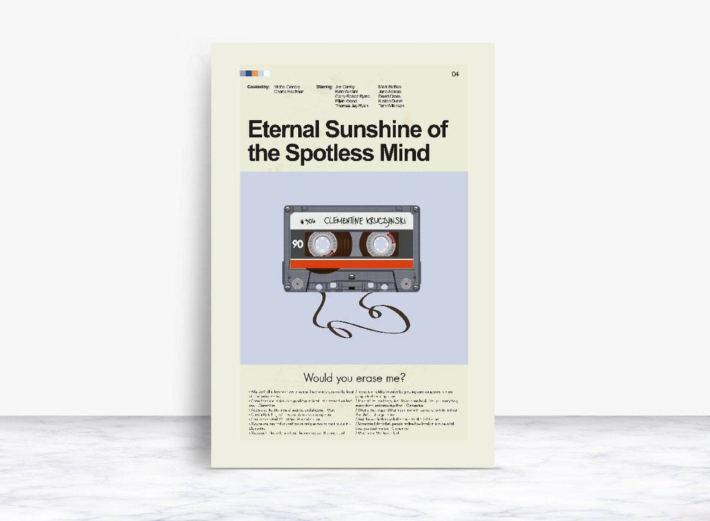 Eternal Sunshine Of The Spotless Mind Mid-Century Modern Inspired Print - Poster | Canvas Wall Art Print