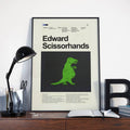 Edward Scissorhands Mid-Century Modern Inspired Print - Poster | Canvas Wall Art Print
