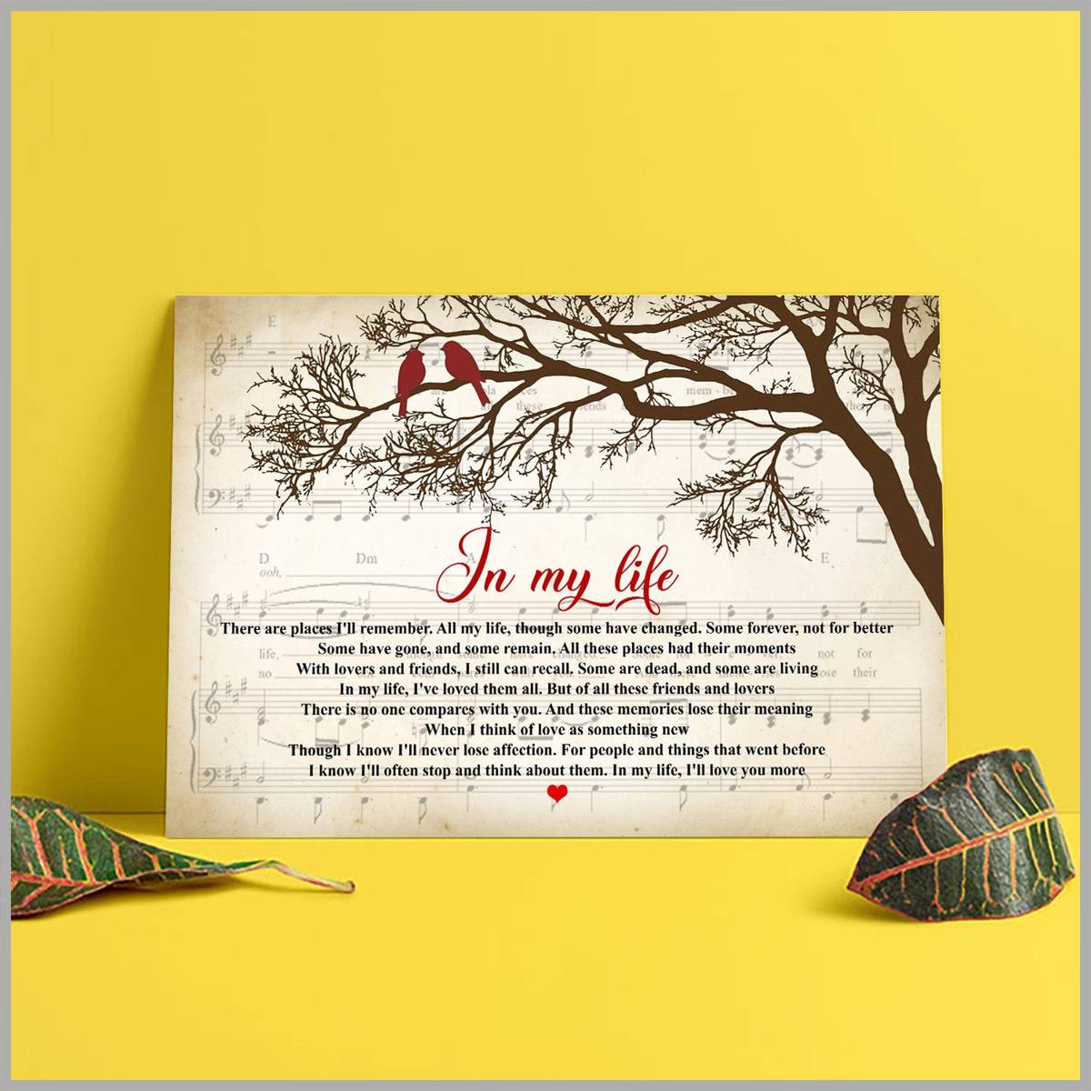 In My Life, The Beatles Lyrics, Landscape Paper,, Us Supplier, Home Wall Art Decor, Nice Gift - Poster | Canvas Wall Art Print