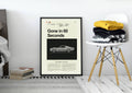 Gone In 60 Seconds Mid-Century Modern Inspired Print - Poster | Canvas Wall Art Print