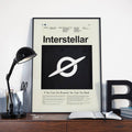 Interstellar Mid-Century Modern Inspired Print - Poster | Canvas Wall Art Print