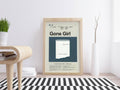 Gone Girl Mind Mid-Century Modern Inspired Print - Poster | Canvas Wall Art Print