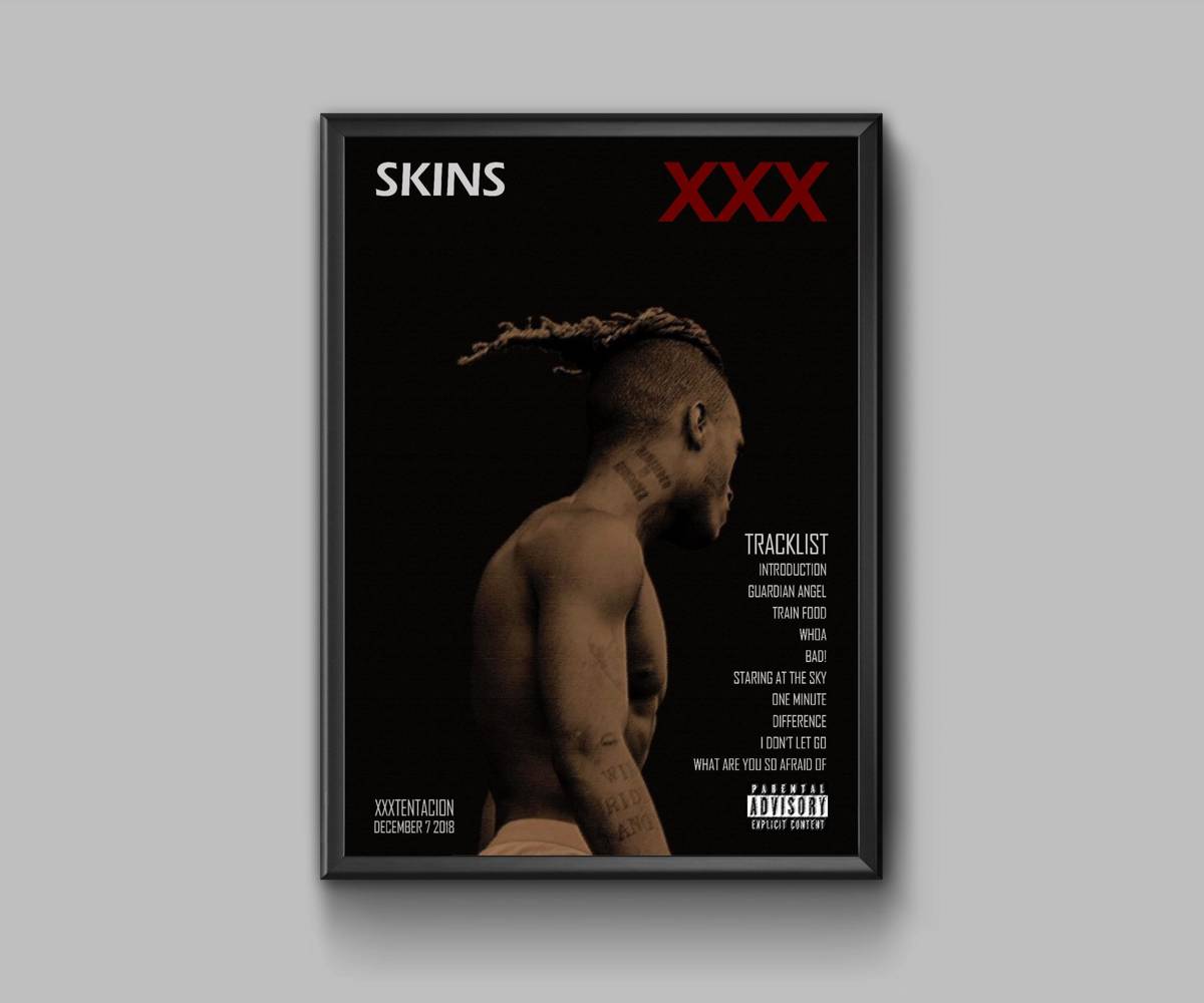 Xxxtentacion Skins Album Cover - Poster | Canvas Wall Art Print