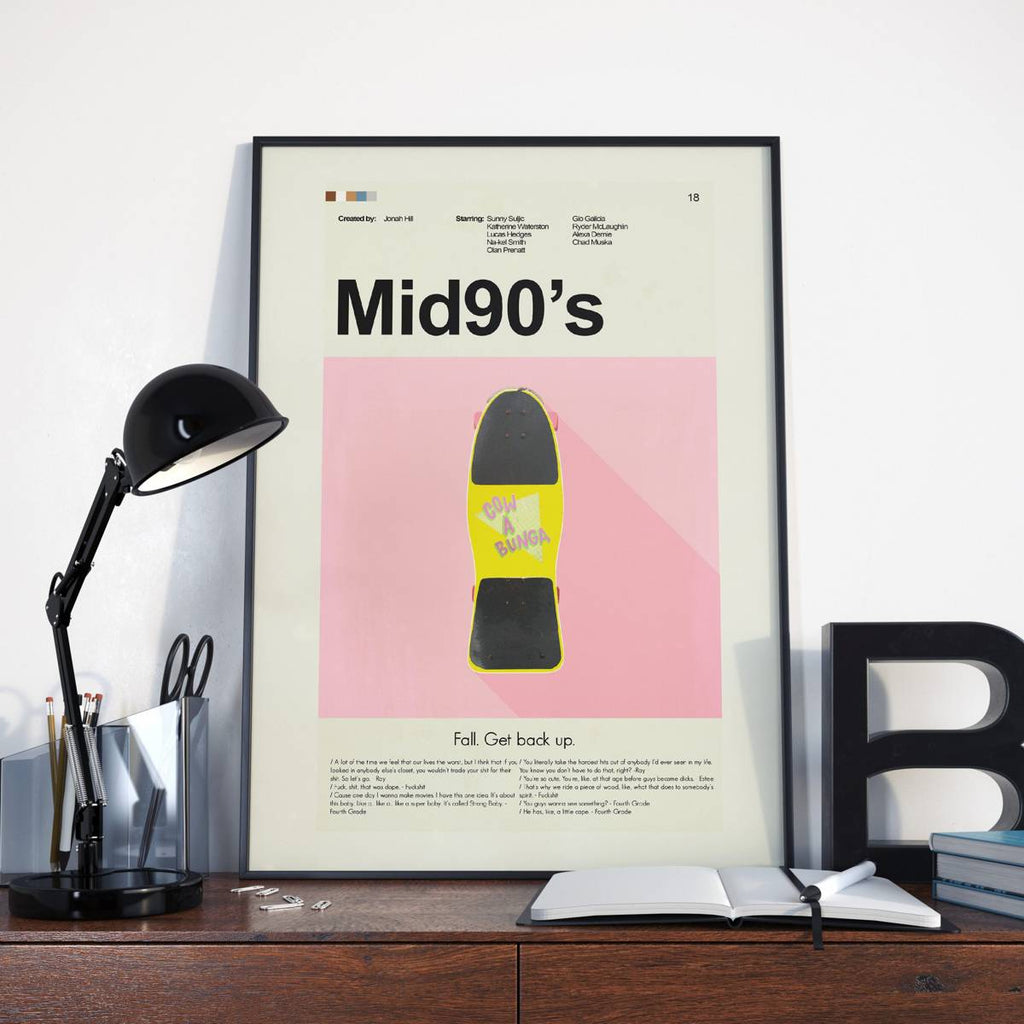 Mid90'S Mid-Century Modern Inspired Print - Poster | Canvas Wall Art Print