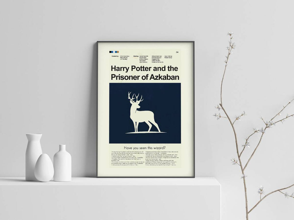 Harry Potter And The Prisoner Of Azkaban Mid-Century Modern Inspired Print - Poster | Canvas Wall Art Print