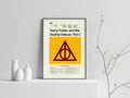 Harry Potter And The Deathly Hallows: Part 2 Mid-Century Modern Inspired Print - Poster | Canvas Wall Art Print