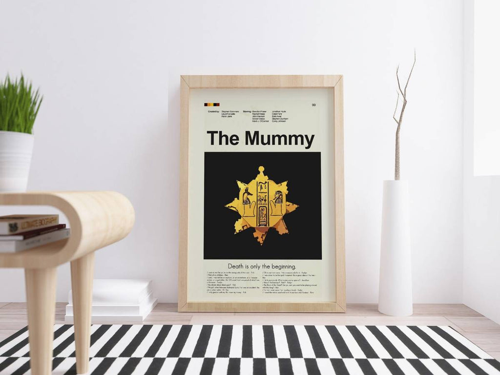The Mummy (1999) Mind Mid-Century Modern Inspired Print - Poster | Canvas Wall Art Print