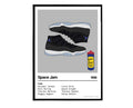 Space Jam Iconic Movie Sneaker Poster, Hypebeast Poster, Kicks Poster, Air Jordan Sneaker Poster, Streetwear Art Sneaker Art - Poster | Canvas Wall Art Print