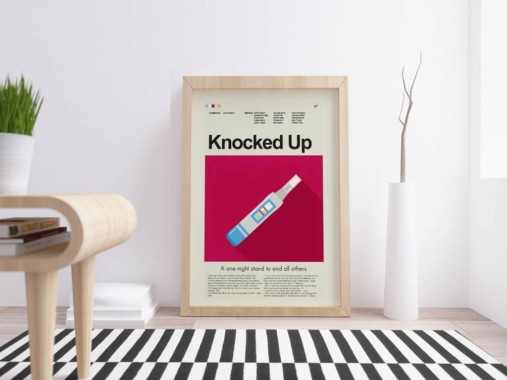 Knocked Up Mid-Century Modern Inspired Print - Poster | Canvas Wall Art Print