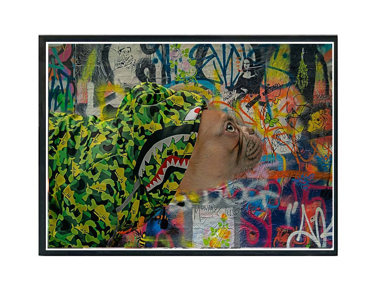 Hype Dog Green Poster, Rap Poster, Sneaker Poster, Hypebeast Poster, Urban Wall Art, Graffiti Wall Art, Music Posters, Classic Hip Hop Art - Poster | Canvas Wall Art Print