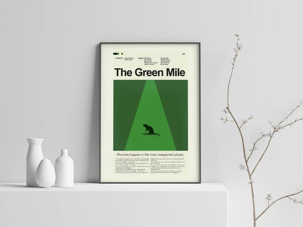 The Green Mile Mid-Century Modern Inspired Print - Poster | Canvas Wall Art Print