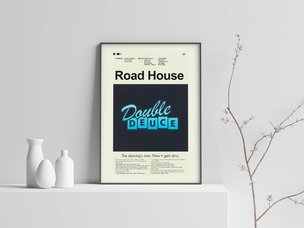 Road House Mid-Century Modern Inspired Print - Poster | Canvas Wall Art Print