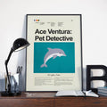 Ace Ventura: Pet Detective Mid-Century Modern Inspired Print - Poster | Canvas Wall Art Print