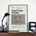 Dead Poets Society Mid-Century Modern Inspired Print - Poster | Canvas Wall Art Print