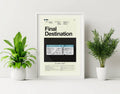 Final Destination Mid-Century Modern Inspired Print - Poster | Canvas Wall Art Print