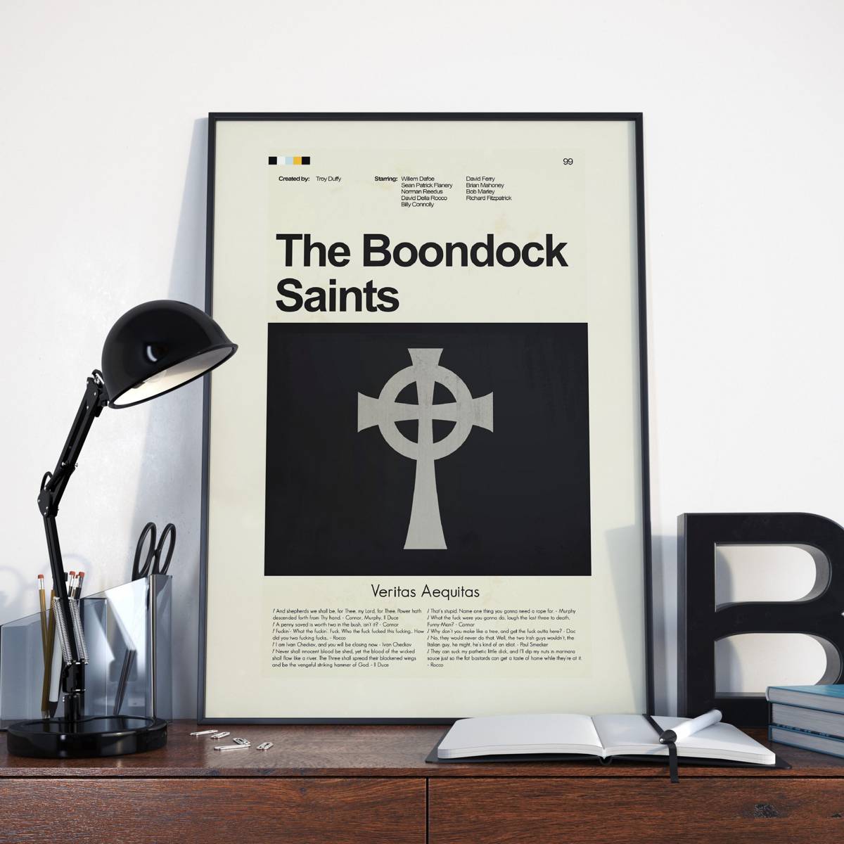 The Boondock Saints Mid-Century Modern Inspired Print - Poster | Canvas Wall Art Print