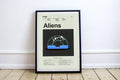 Aliens Mid-Century Modern Inspired Print - Poster | Canvas Wall Art Print