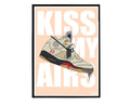 Kiss My Airs Sneaker Poster, Hypebeast Poster, Sneaker Collage Poster, Urban Wall Art, Streetwear Wall Art, Music Posters - Poster | Canvas Wall Art Print