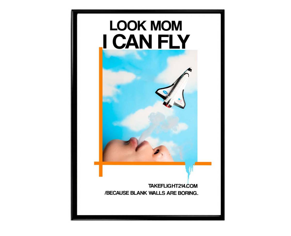 Look Mom I Can Fly Poster, Hypebeast Poster, Hip Hop Poster, Urban Wall Art, Yeezy Wall Art, Music Posters, - Poster | Canvas Wall Art Print