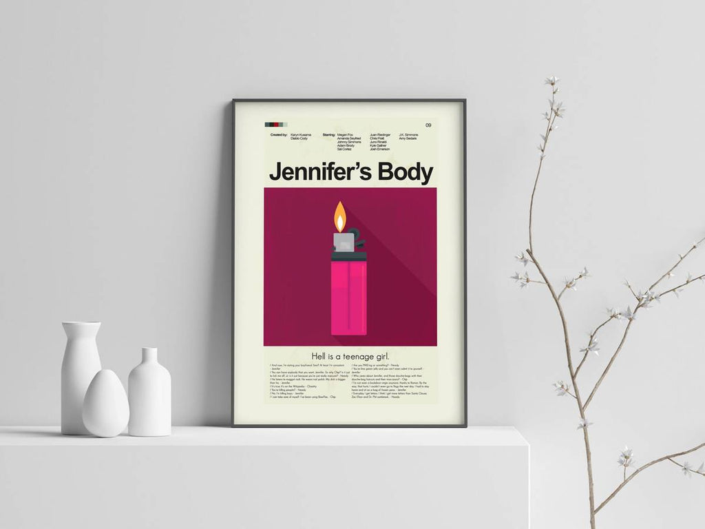 Jennifer'S Body Mid-Century Modern Inspired Print - Poster | Canvas Wall Art Print