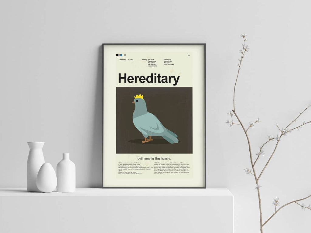 Hereditary Mid-Century Modern Inspired Print - Poster | Canvas Wall Art Print