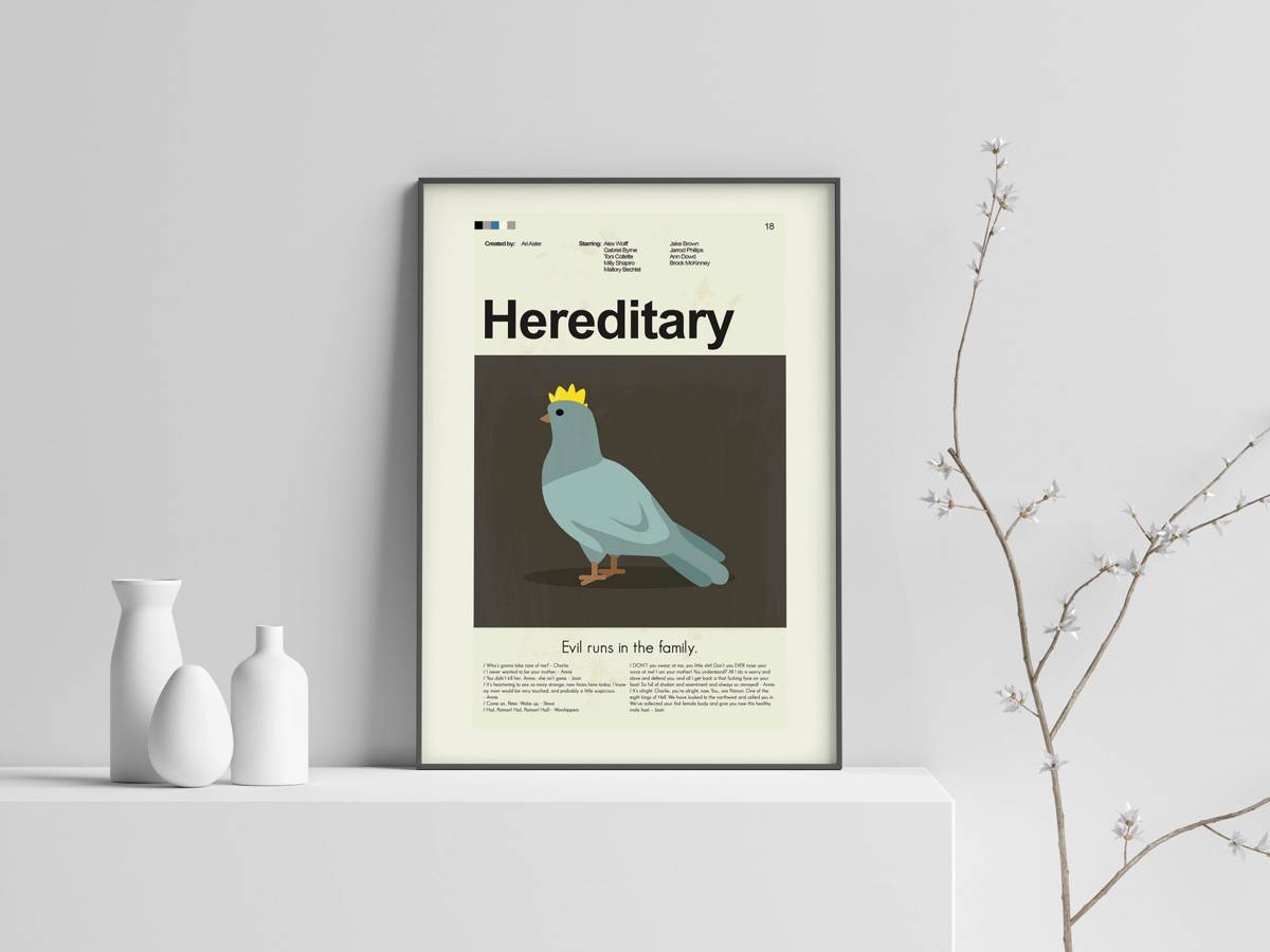 Hereditary Mid-Century Modern Inspired Print - Poster | Canvas Wall Art Print