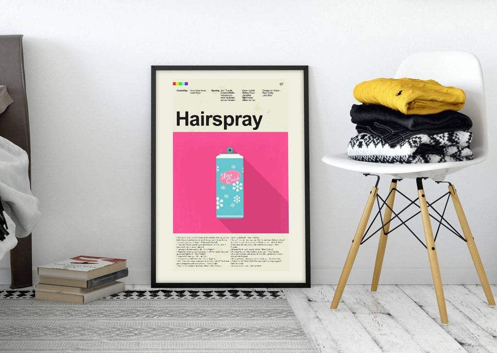 Hairspray (2007) Mid-Century Modern Inspired Print - Poster | Canvas Wall Art Print