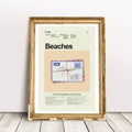 Beaches Mid-Century Modern Inspired Print - Poster | Canvas Wall Art Print