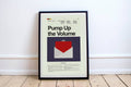 Pump Up The Volume Mid-Century Modern Inspired Print - Poster | Canvas Wall Art Print