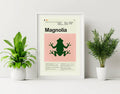 Magnolia Mid-Century Modern Inspired Print - Poster | Canvas Wall Art Print
