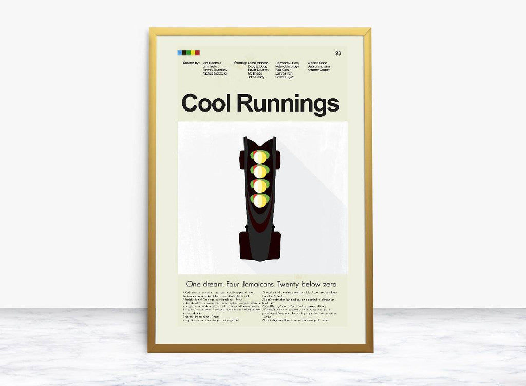 Cool Runnings Mid-Century Modern Inspired Print - Poster | Canvas Wall Art Print