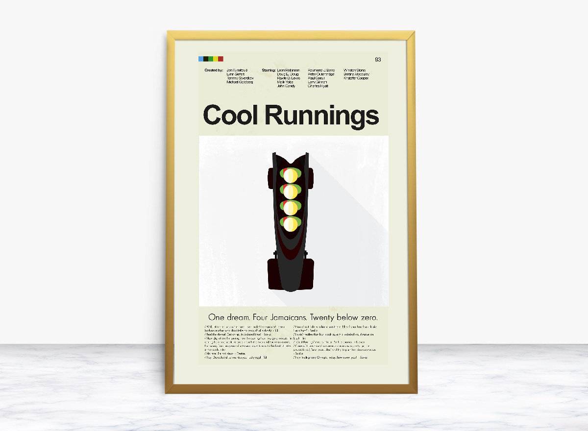 Cool Runnings Mid-Century Modern Inspired Print - Poster | Canvas Wall Art Print