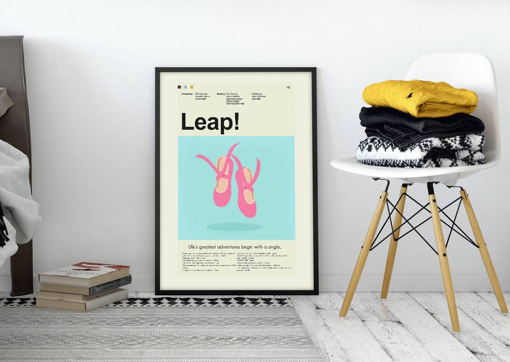 Leap! Mid-Century Modern Inspired Print - Poster | Canvas Wall Art Print