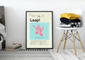 Leap! Mid-Century Modern Inspired Print - Poster | Canvas Wall Art Print