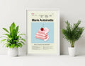 Marie Antoinette Mid-Century Modern Inspired Print - Poster | Canvas Wall Art Print