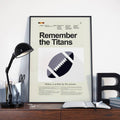 Remember The Titans Mid-Century Modern Inspired Print - Poster | Canvas Wall Art Print