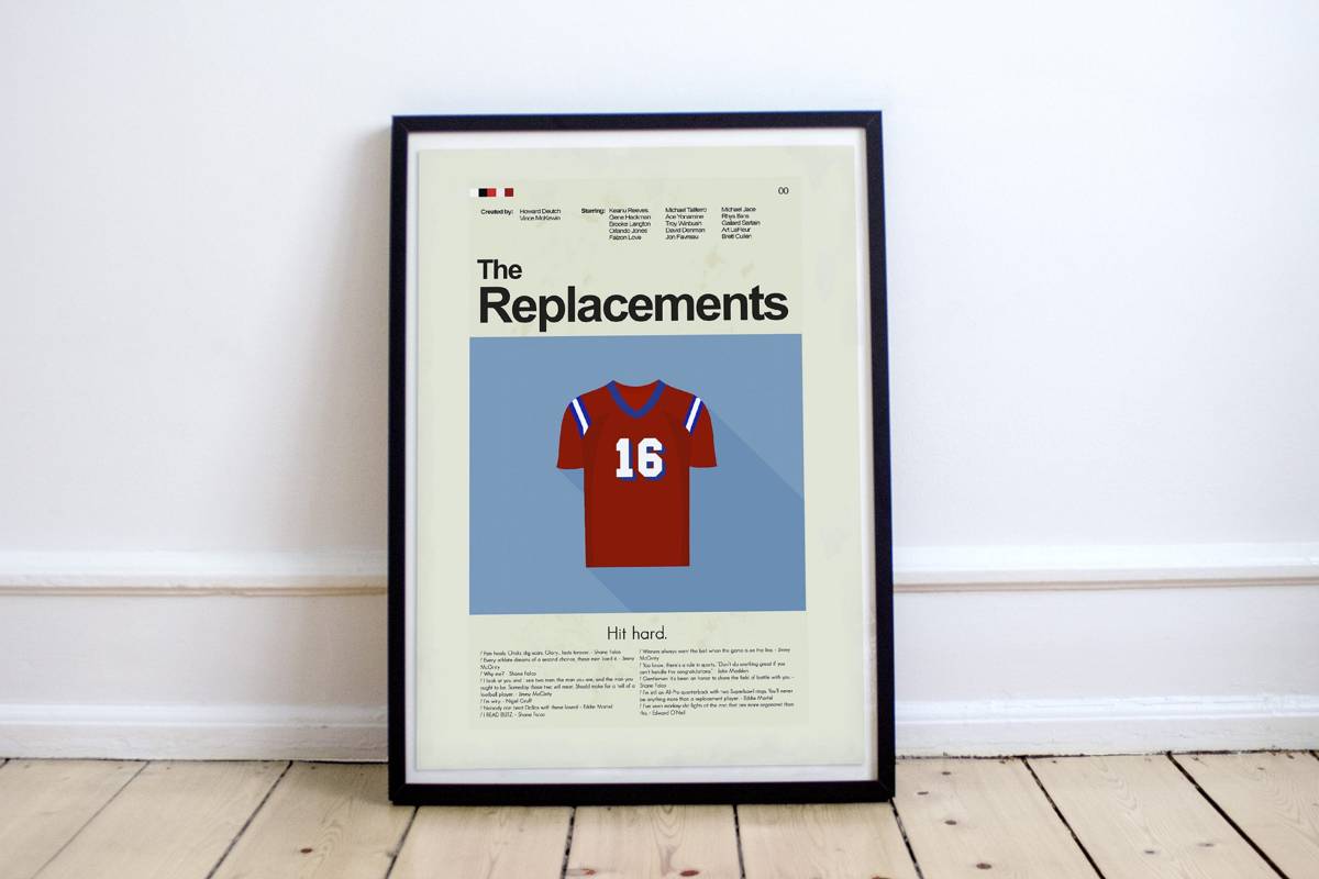The Replacements Mid-Century Modern Inspired Print - Poster | Canvas Wall Art Print