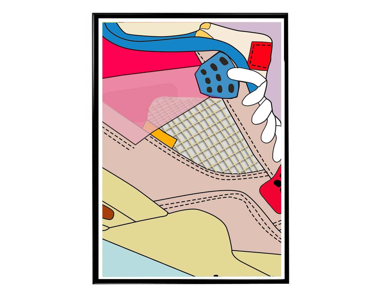 Union Air Jordan Pk Close Sneaker Poster, Hypebeast Poster, Kicks Poster, Urban Wall Art, Graffiti Art, Streetwear Posters, Sneaker Art - Poster | Canvas Wall Art Print