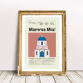 Mamma Mia! Mid-Century Modern Inspired Print - Poster | Canvas Wall Art Print