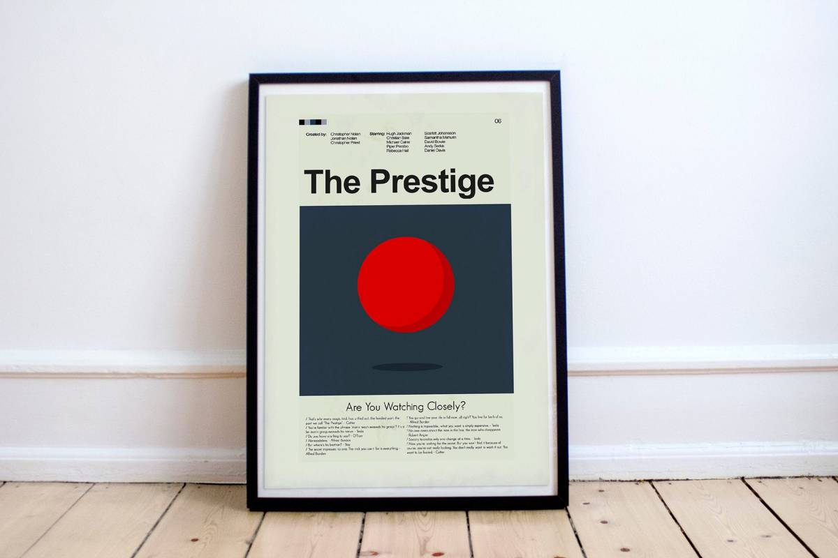 The Prestige Mid-Century Modern Inspired Print - Poster | Canvas Wall Art Print