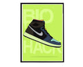 Bio Hack Sneaker Poster, Hypebeast Poster, Kicks Poster, Urban Wall Art, Graffiti Wall Art, Streetwear Posters, Sneaker Wall Art - Poster | Canvas Wall Art Print