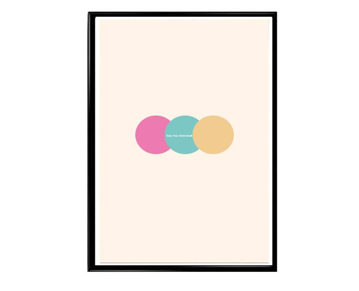 Keep Your Circle Small Poster Motivational Poster, Hypebeast Poster, Minimal Art Poster, Urban Wall Art, Graffiti Wall Art, Streetwear Art - Poster | Canvas Wall Art Print