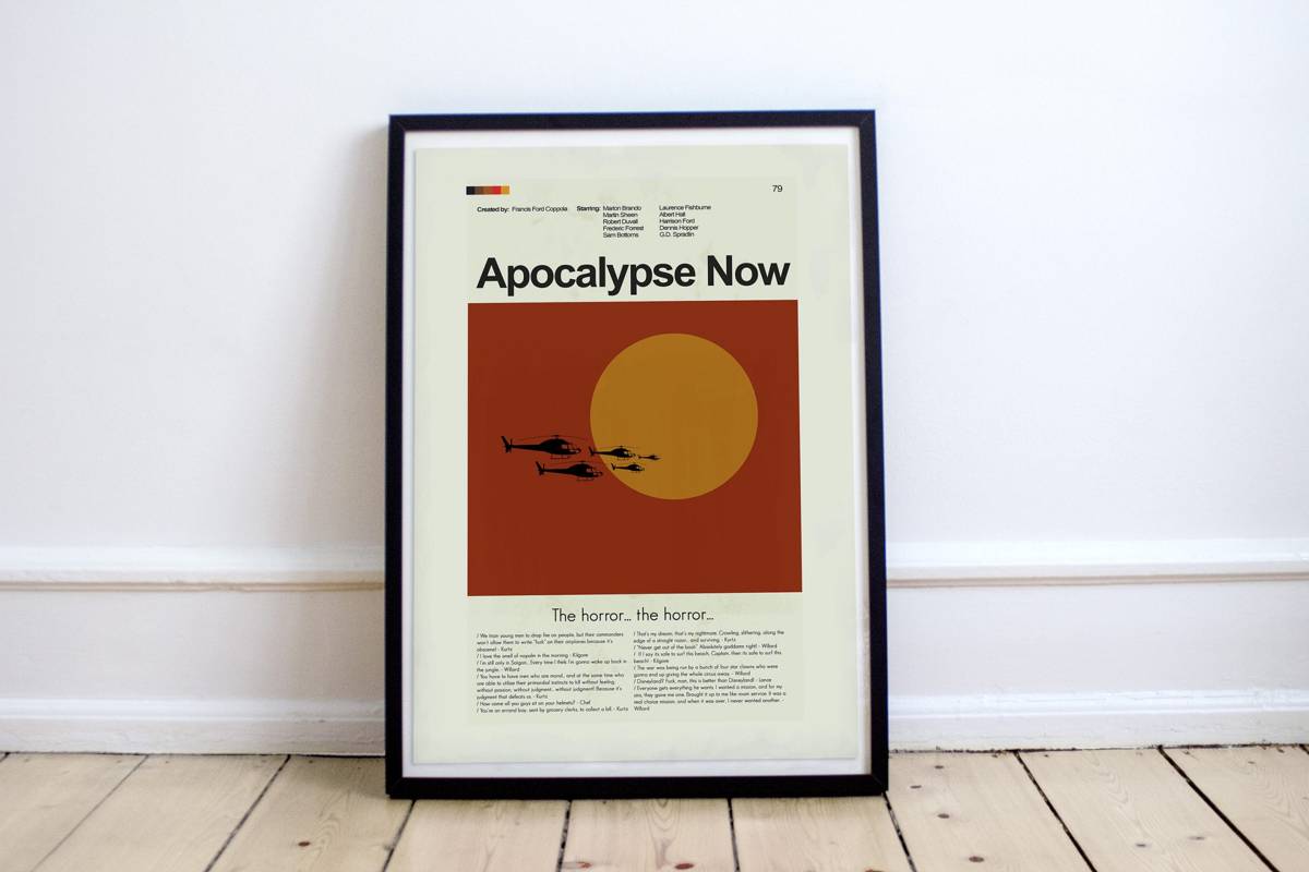 Apocalypse Now Mid-Century Modern Inspired Print - Poster | Canvas Wall Art Print