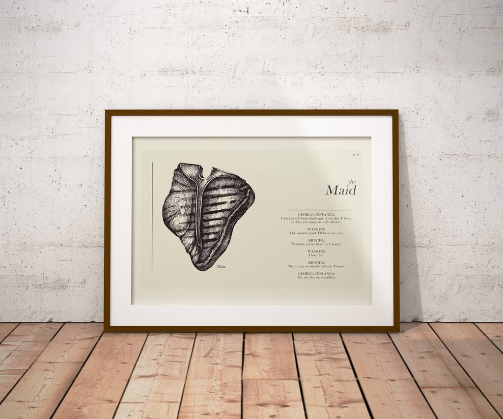 Seinfeld "The Maid" - Textbook Inspired Print - Poster | Canvas Wall Art Print