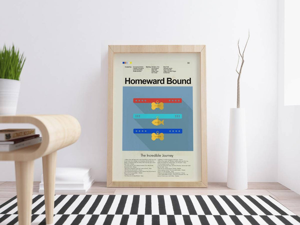Homeward Bound Mid-Century Modern Inspired Print - Poster | Canvas Wall Art Print