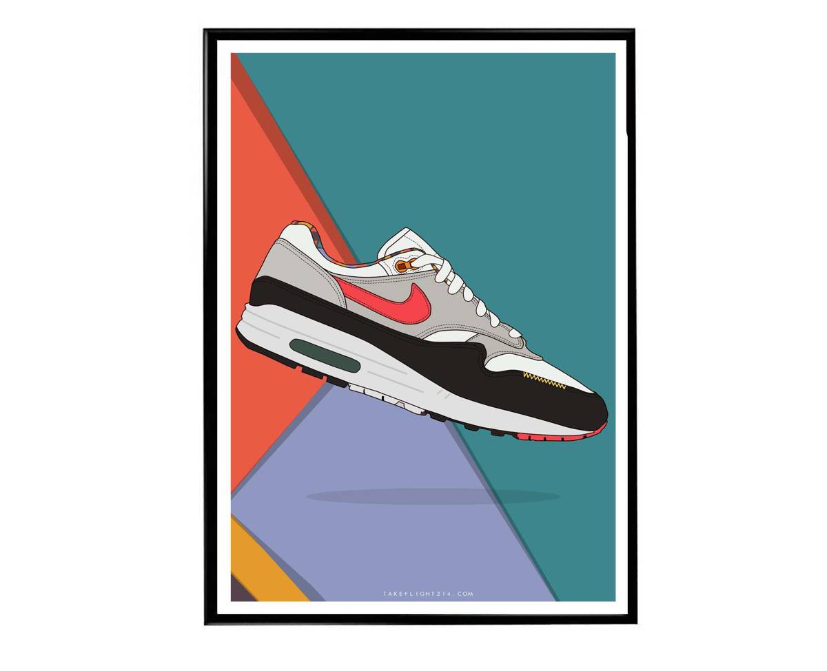 Air Max Play Together Sneaker Poster, Hypebeast Poster, Kicks Poster, Urban Wall Art, Graffiti Art, Streetwear Poster, Sneaker Art - Poster | Canvas Wall Art Print