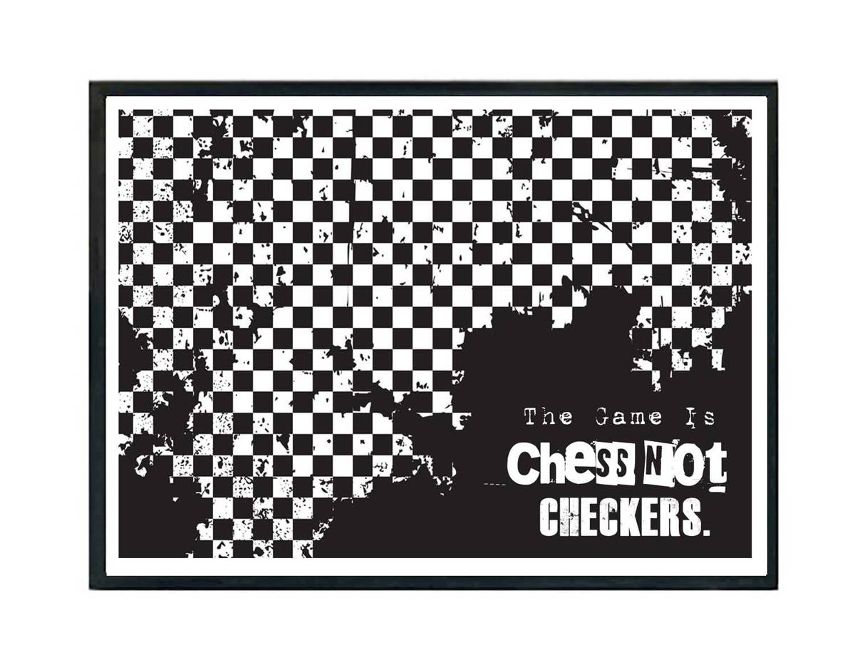 Game Is Chess Not Checkers Poster Motivational Poster, Hypebeast Poster, Minimal Art Poster, Urban Wall Art, Graffiti Art, Streetwear Art - Poster | Canvas Wall Art Print