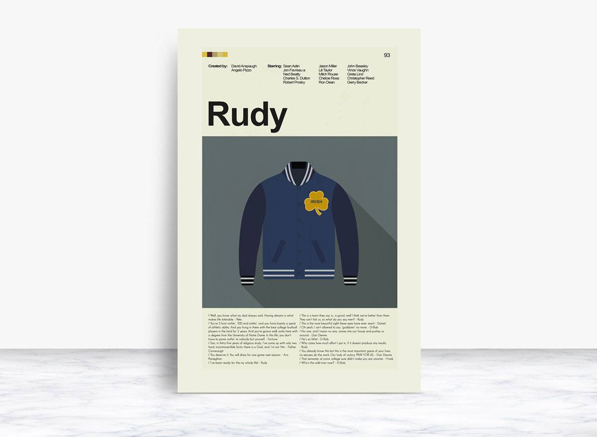 Rudy Mid-Century Modern Inspired Print - Poster | Canvas Wall Art Print